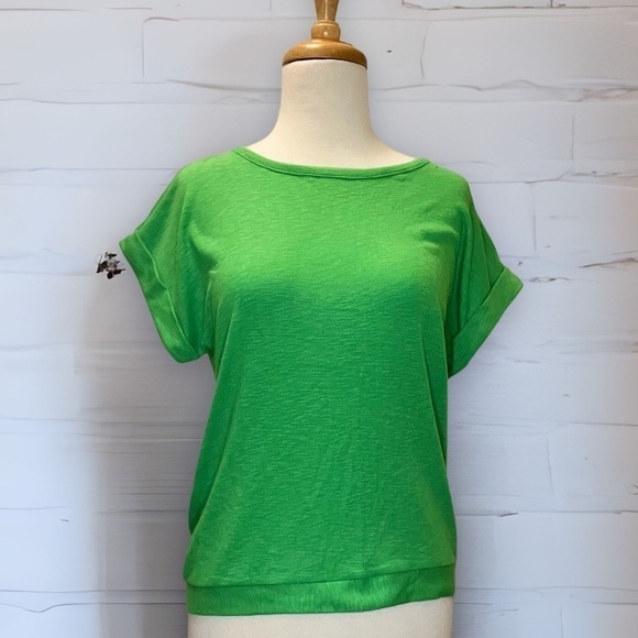 𝅺GREEN Blouse with back knot by A New Day - Picture 1 of 12